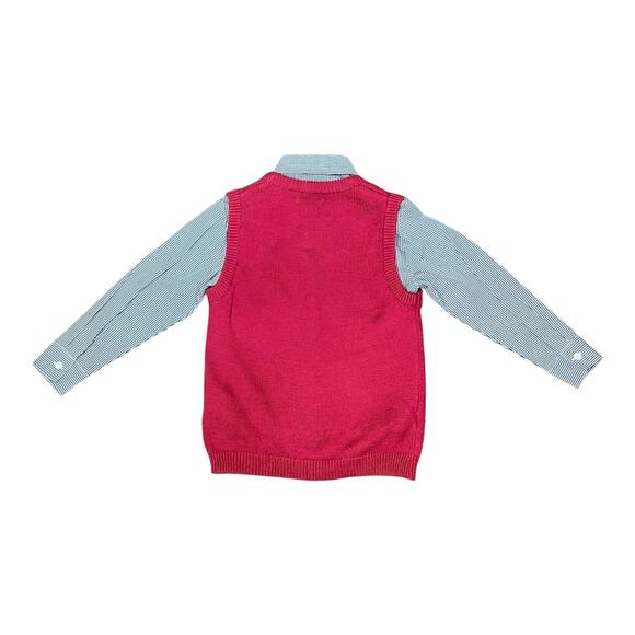 Van Heusen Boys 3-Piece Shirt & Vest Set Size 6 NWT $60 Missing Pants - Picture 2 of 8